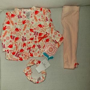 Little Beginnings 6-9 months pink with flowers